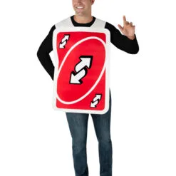 Uno Red Reverse Card Tabard Costume For Adults - Mattel Games