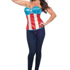 American Dream Sequin Corset For Adults - Marvel Avengers
