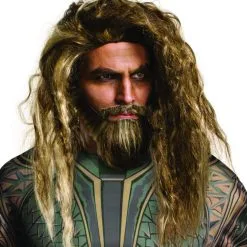 Aquaman Beard And Wig Set For Adults - Warner Bros Aquaman