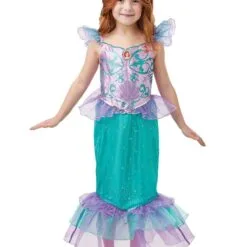 Ariel Glitter & Sparkle Costume For Kids - Disney The Little Mermaid