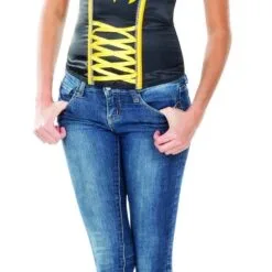 Batgirl Ribbon Detail Corset For Adults - Warner Bros DC Comics