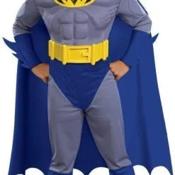 Batman Deluxe Muscle Chest Costume For Toddlers And Kids - Warner Bros Batman: Brave And Bold