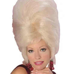 Beehive Blonde Wig For Adults