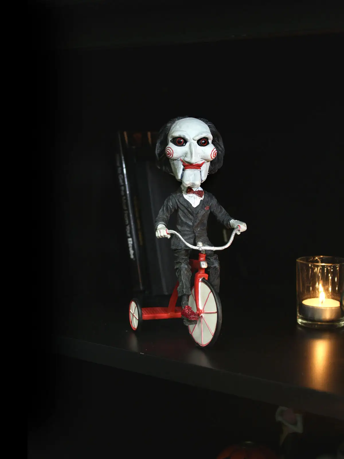 Billy Jigsaw Head Knocker Puppet On Tricycle - 8" Action Figure - Saw - NECA Collectibles - Image 2