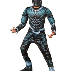 Black Panther Deluxe Costume For Kids - Marvel Black Panther