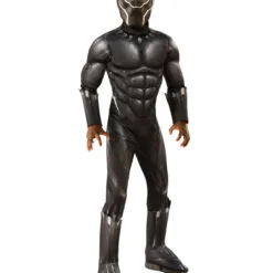 Black Panther Deluxe Costume For Kids - Marvel Black Panther