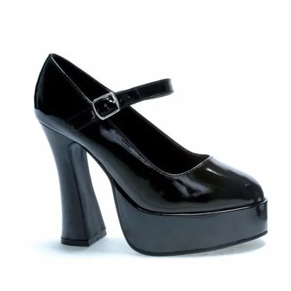 Black Patent Mary Jane Shoe For Adults