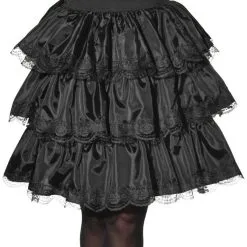 Black Ruffle Adult Skirt