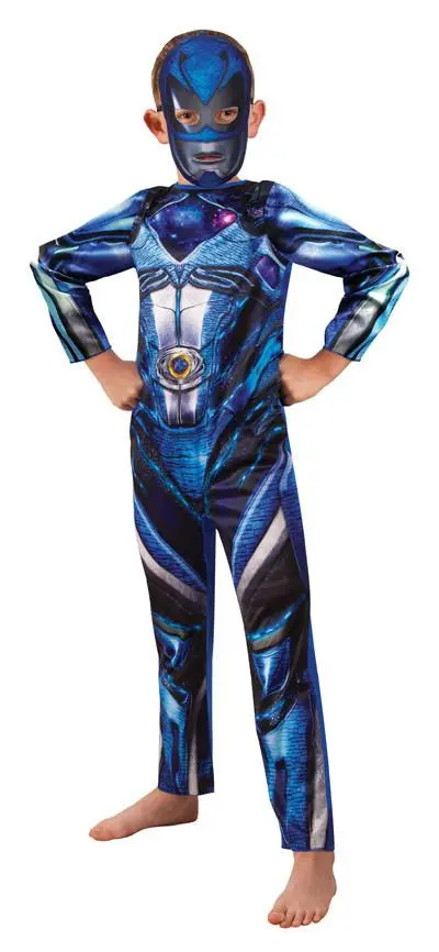 Blue Rangers Costume For Kids - Saban Power Rangers Hasbro