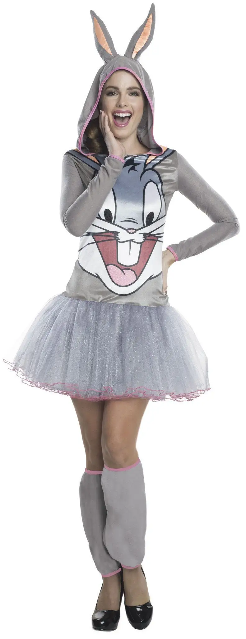 Bugs Bunny Hooded Tutu Costume For Adults - Warner Bros Looney Tunes