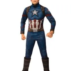 Captain America Deluxe Costume For Kids - Marvel Avengers: Endgame
