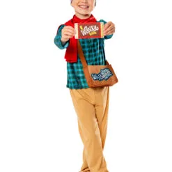 Charlie Bucket Deluxe Costume For Kids - Warner Bros Charlie And The Chocolate Factory