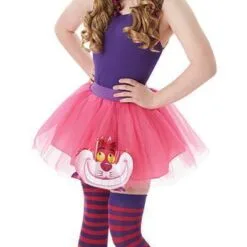 Cheshire Cat Tutu & Ears Set For Teens - Disney Alice In Wonderland