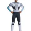 Cyborg Deluxe Costume For Kids - Warner Bros Teen Titans