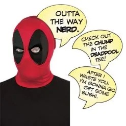 Deadpool Deluxe Mask With Speech Bubble - Marvel Deadpool