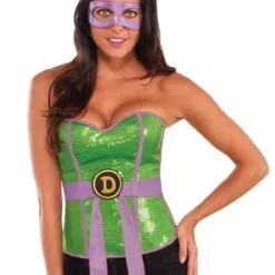 Donatello Sequin Corset For Adults - Nickelodeon Teenage Mutant Ninja Turtles