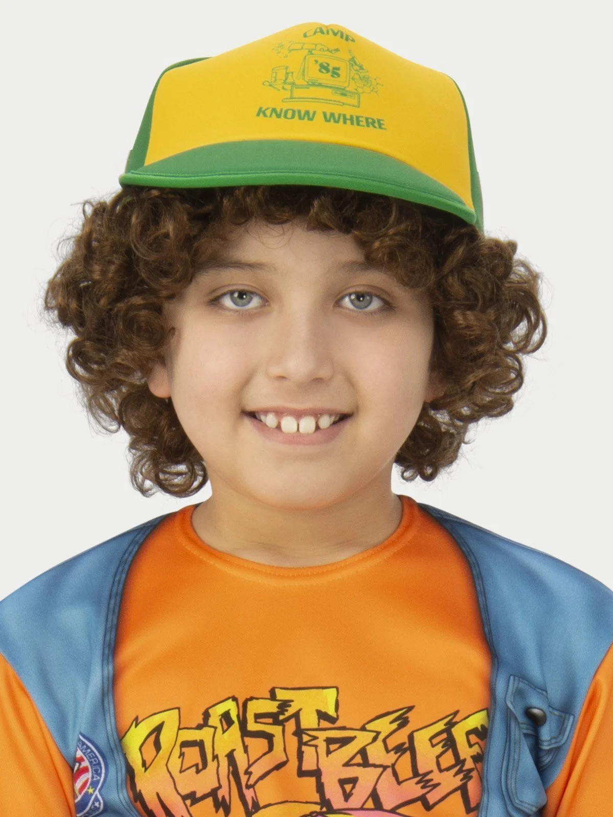 Dustin 'Roast Beef' Costume Top For Tweens - Netflix Stranger Things - Image 2