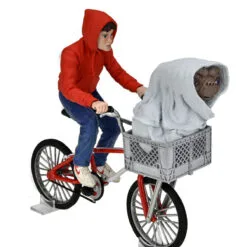 E.T. & Elliot On Bicycle - 7" Scale Action Figurine - E.T. The Extra Terrestrial - NECA Collectibles