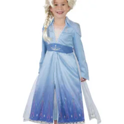 Elsa Premium Costume With Wig For Kids - Disney Frozen 2