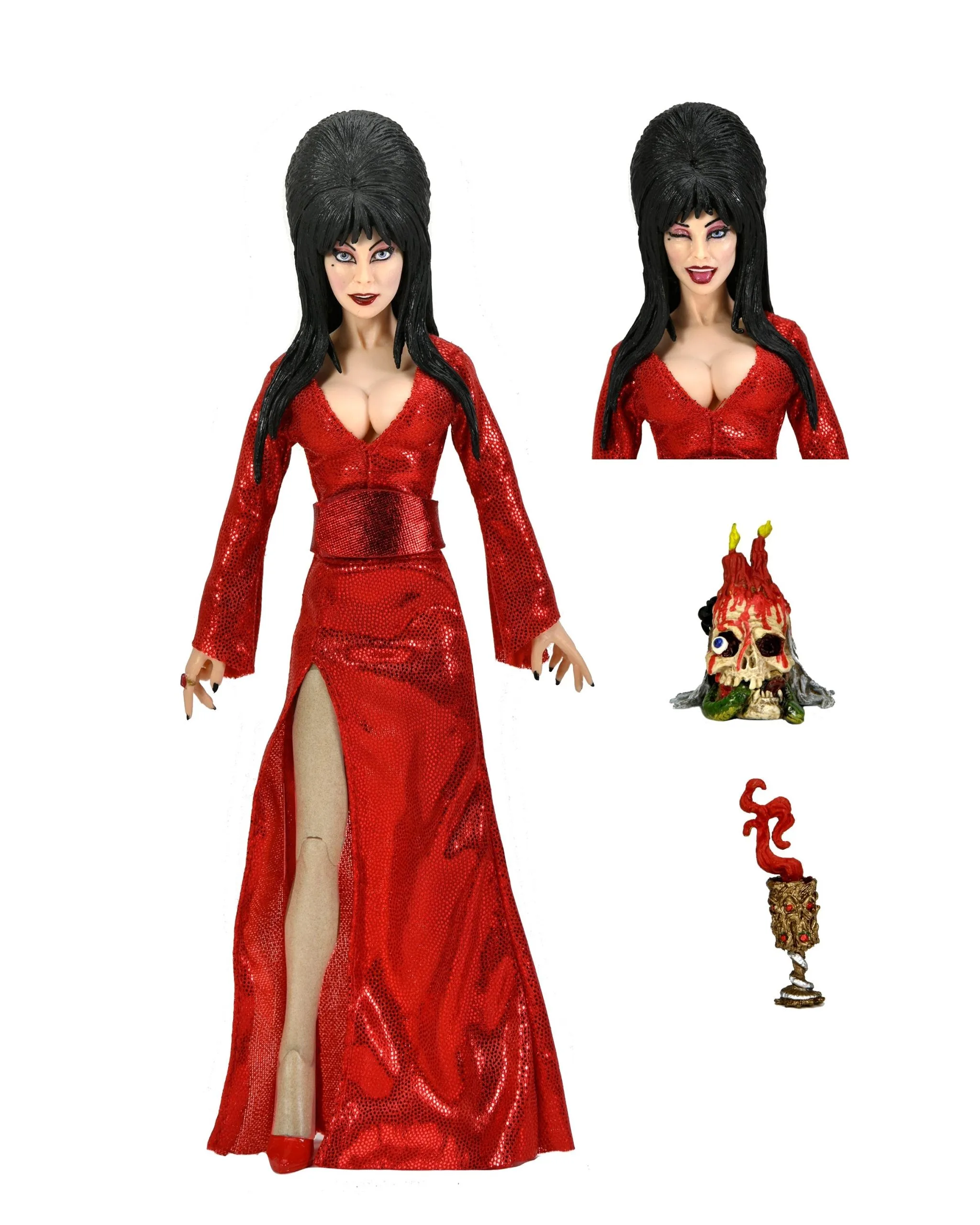 Elvira Red, Fright, And Boo - 8” Clothed Action Figure - Elvira - NECA Collectibles