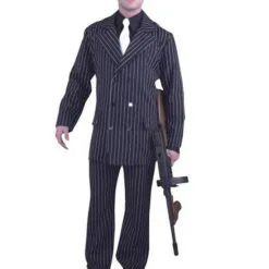 Gangster Double Breasted Suit Costume For Adults
