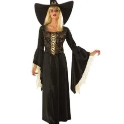 Golden Web Witch Costume For Adults