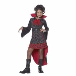 Gothic Vampiress Costume For Kids