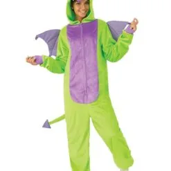 Green Dragon Furry Onesie For Adults