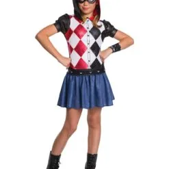 Harley Quinn Hoodie Costume For Kids - Warner Bros DC Super Hero Girls