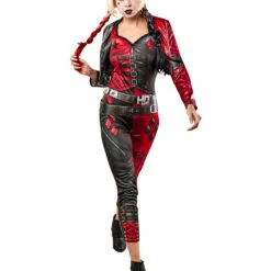 Harley Quinn Jumpsuit Costume For Adults - Warner Bros Suicide Squad 2