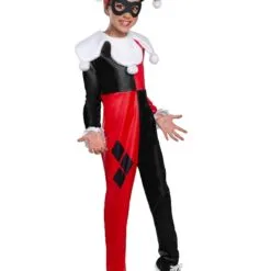 Harley Quinn Jumpsuit Costume For Kids - Warner Broc DC Super Hero Girls