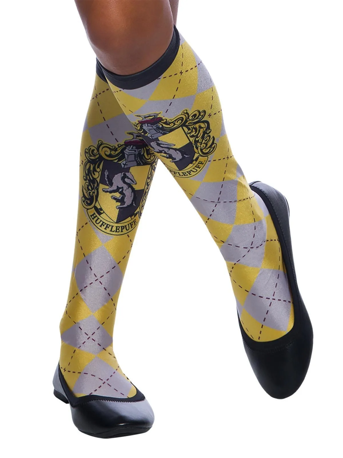 Hufflepuff Costume Socks For Teens & Adults - Warner Bros Harry Potter - Image 2
