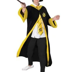 Hufflepuff Deluxe Robe For Adults - Warner Bros Harry Potter