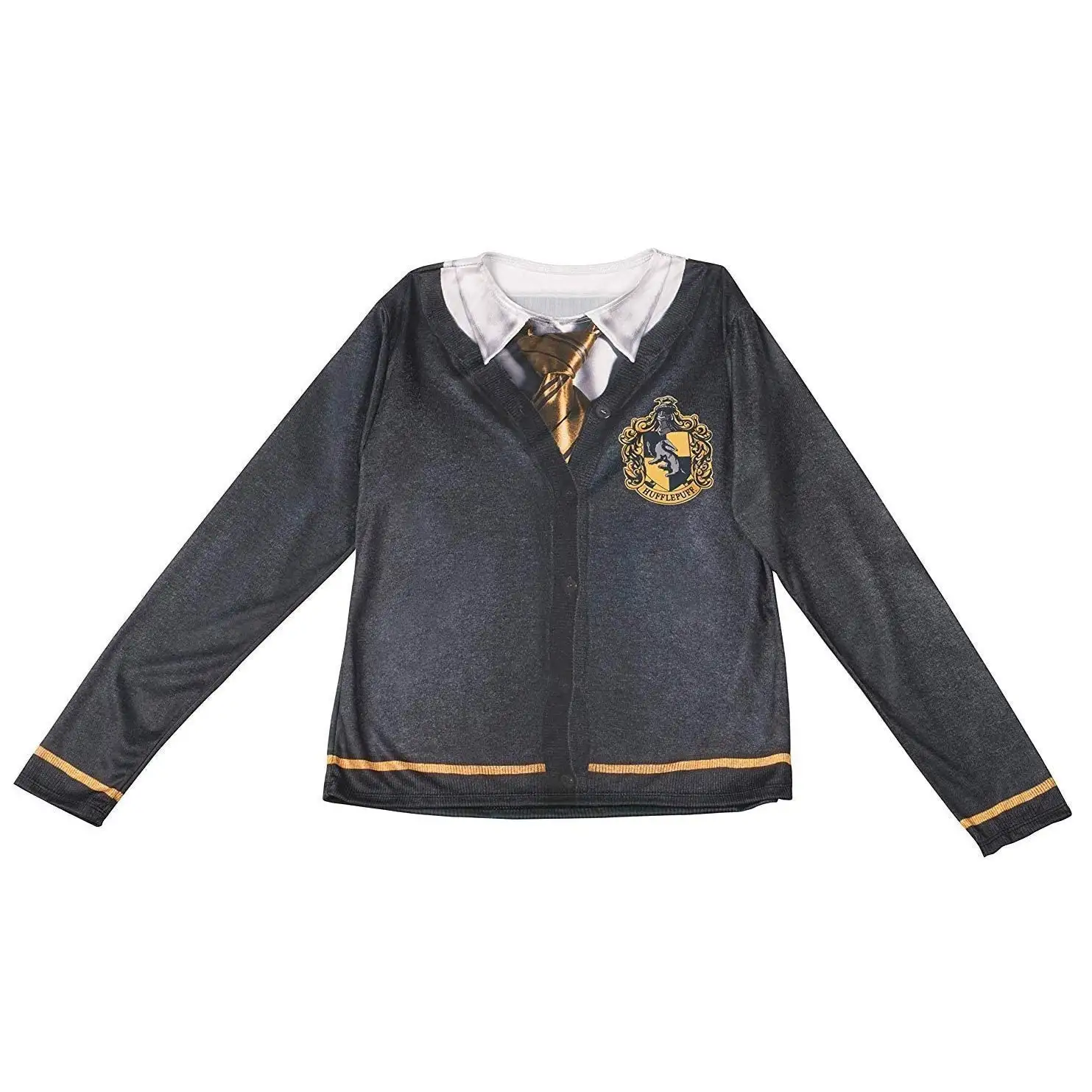 Hufflepuff Top For Teens & Adults - Warner Bros Harry Potter - Image 2