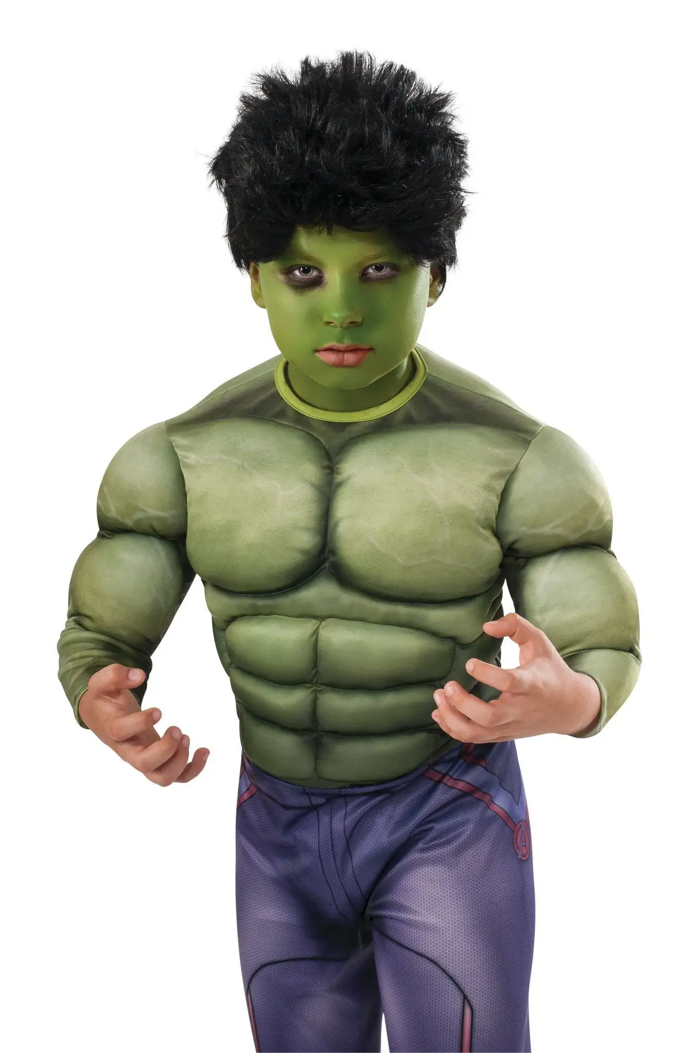 Hulk Wig For Kids - Marvel Avengers