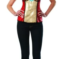 Iron Rescue Sequined Corset For Adults - Marvel Avengers