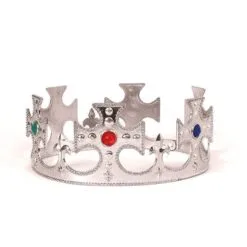 King Or Queen Silver Crown For Adults