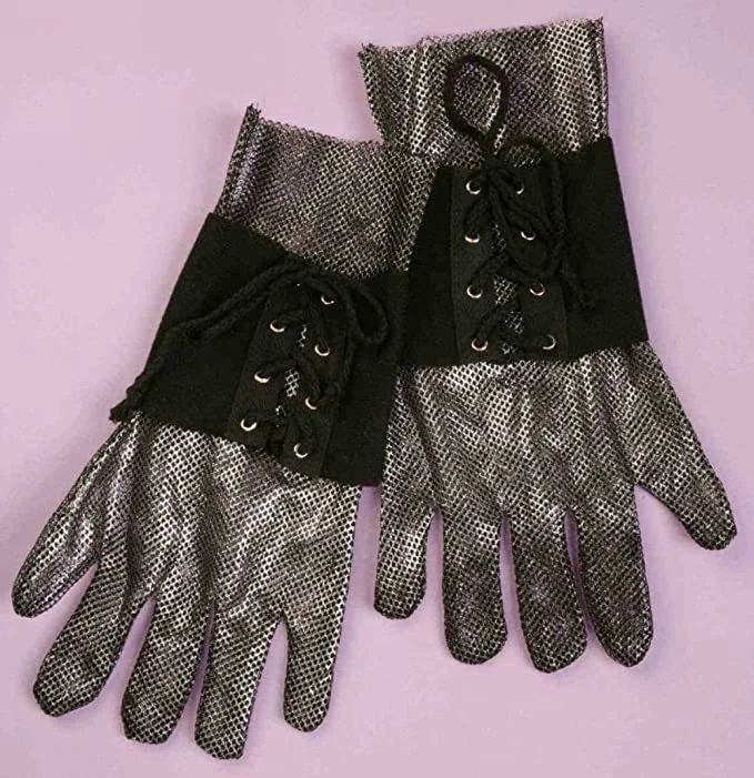 Knights Mesh Gloves For Adults - Image 2