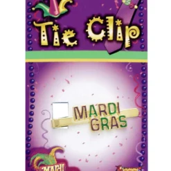 Mardi Gras Tie Clip
