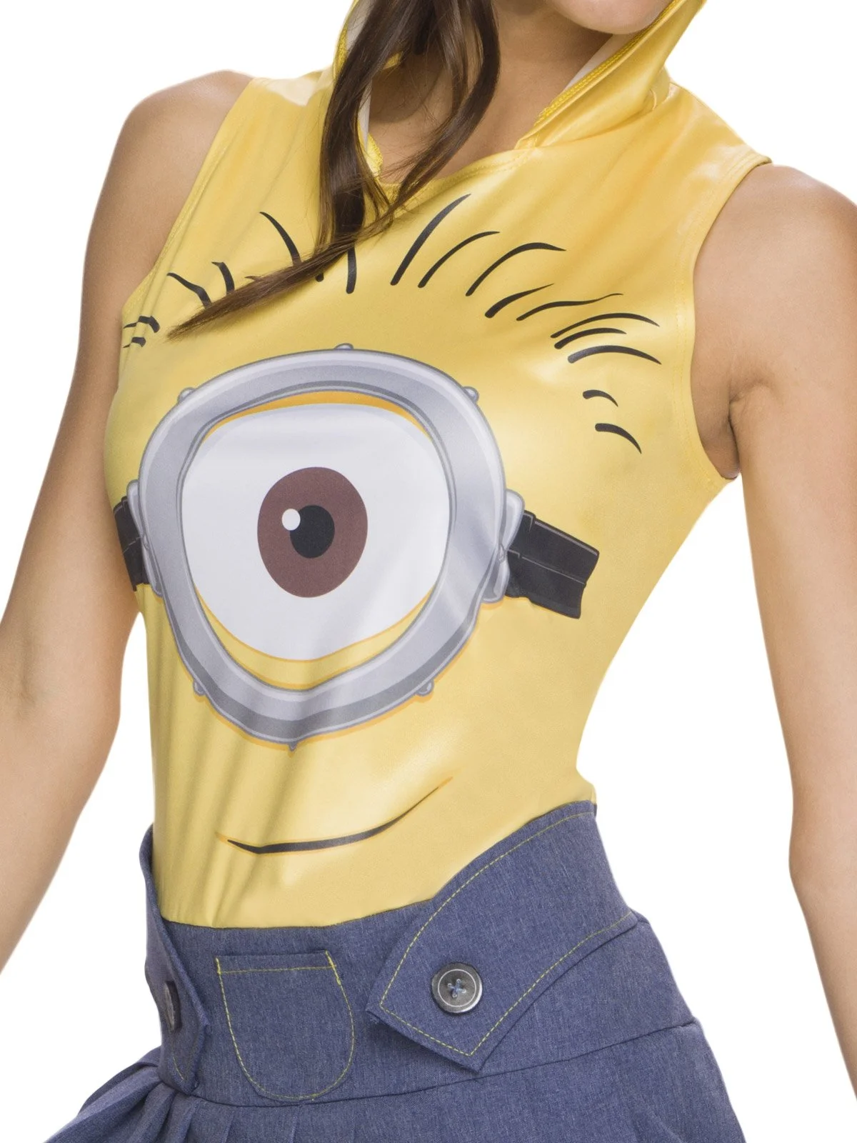 Minion Face Dress Costume For Adults - Universal Despicable Me - Image 2