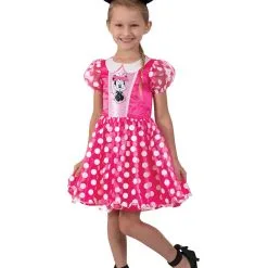 Minnie Mouse Pink Deluxe Costume For Toddlers & Kids - Disney Mickey Mouse