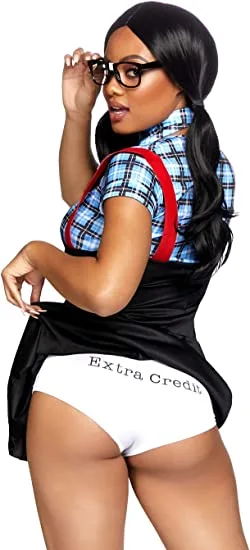 LEG AVENUE Naughty Nerd Sexy Schoolgirl Costume For Adults - Image 3