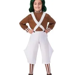 Oompa Loompa Costume For Kids - Warner Bros Charlie And The Chocolate Factory