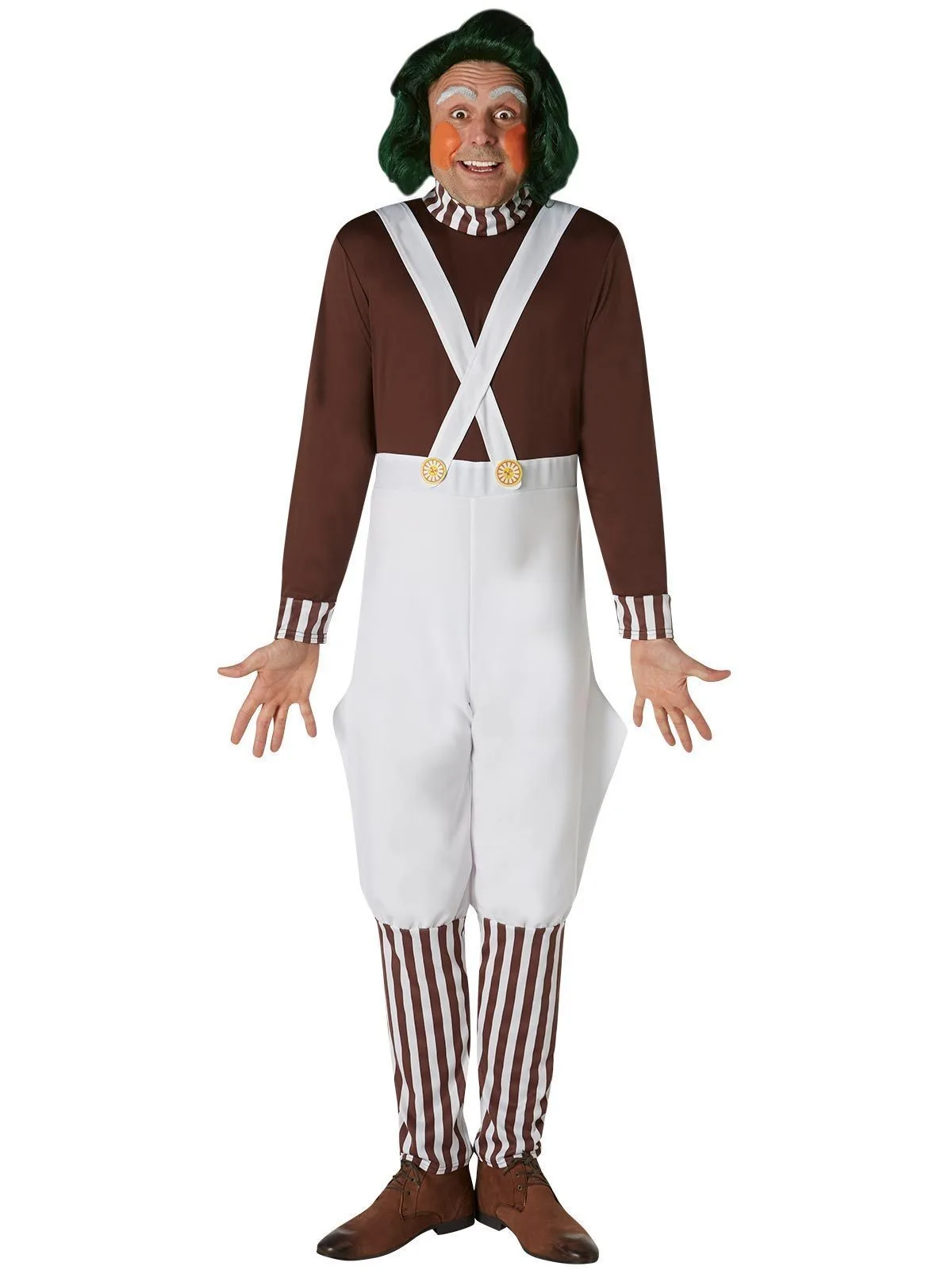 Oompa Loompa Deluxe Costume For Adults - Warner Bros Charlie And The Chocolate Factory - Image 3