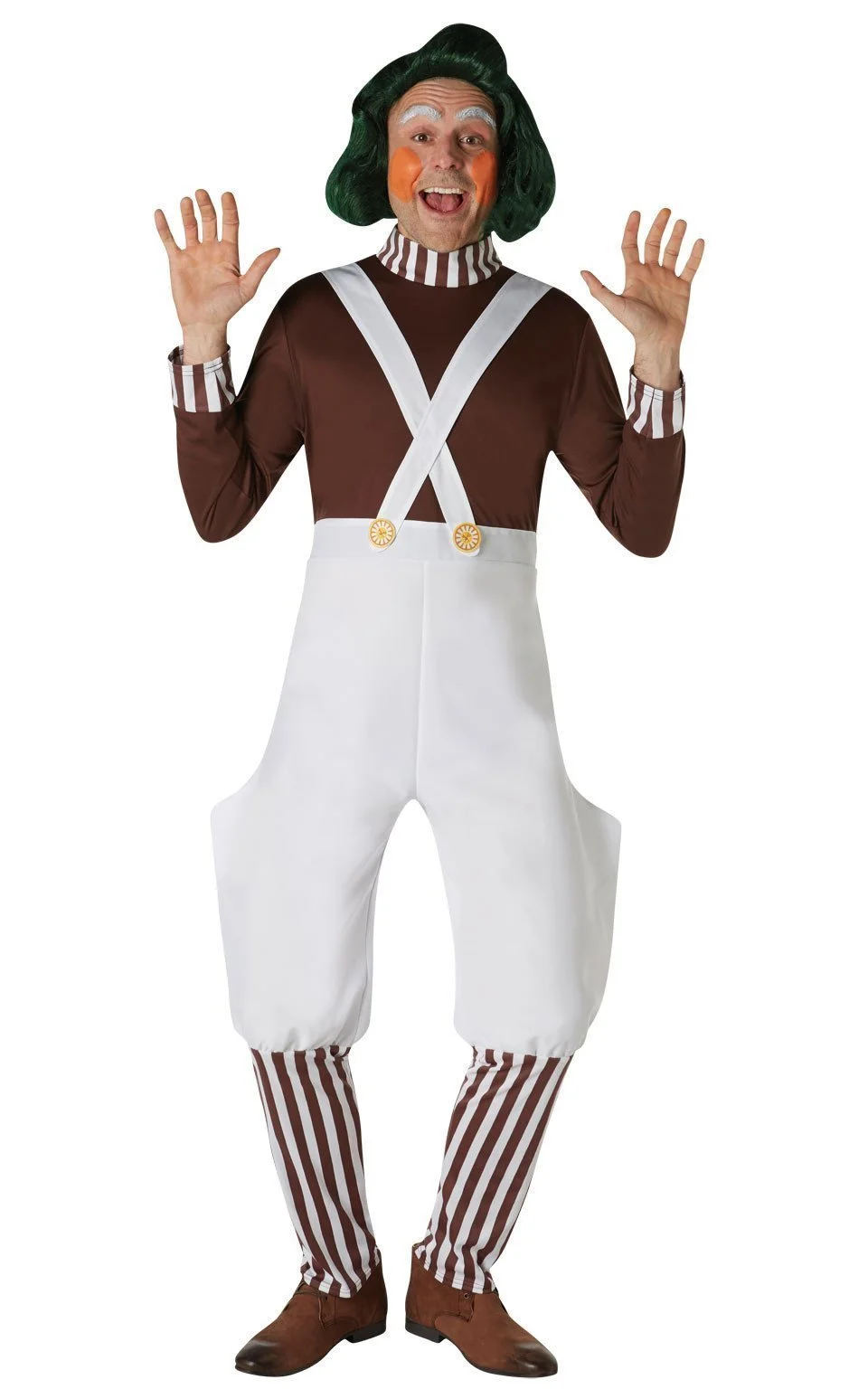 Oompa Loompa Deluxe Costume For Adults - Warner Bros Charlie And The Chocolate Factory
