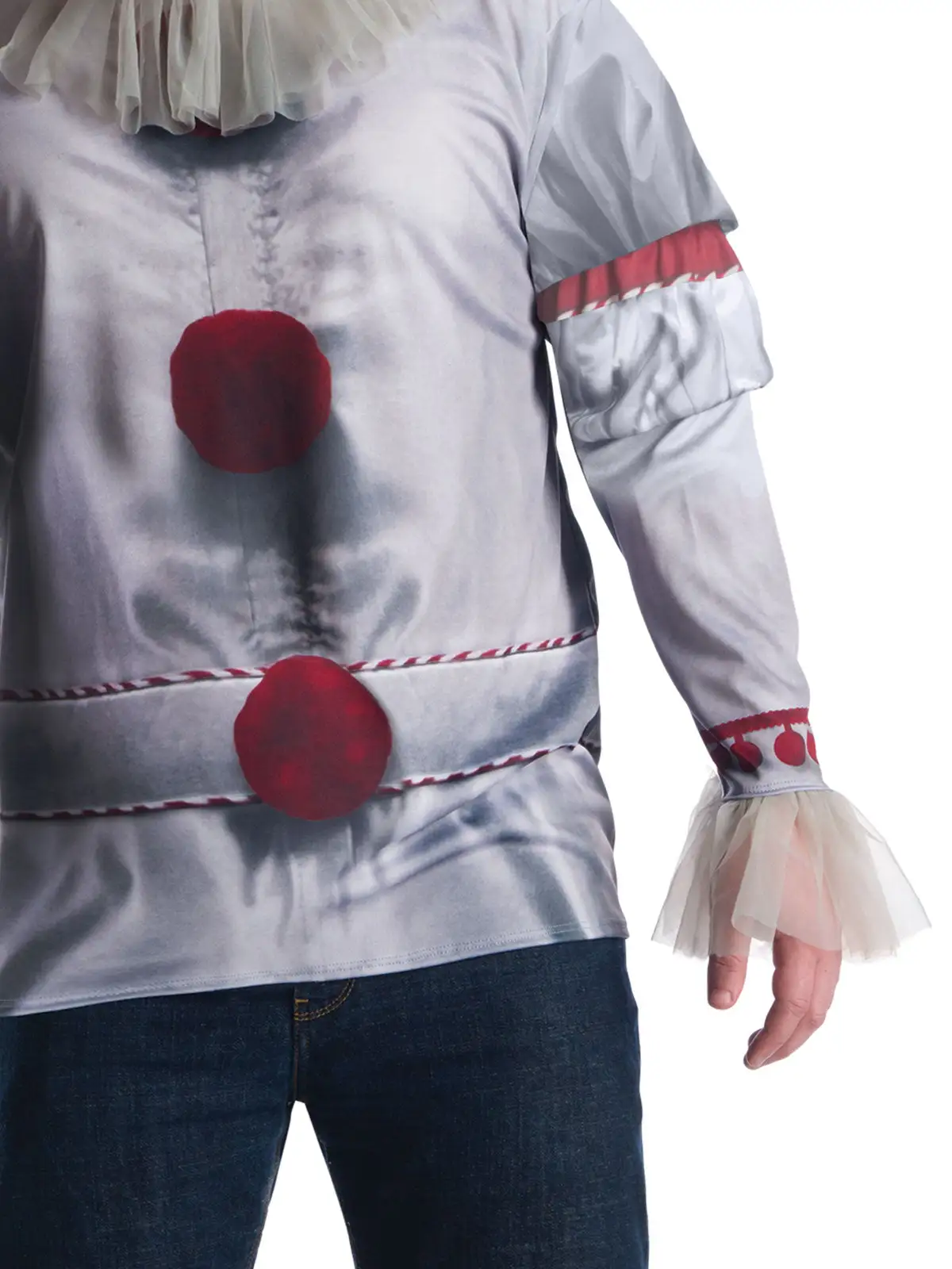 Pennywise 'IT' Movie Costume Top For Adults - Warner Bros 'IT' - Image 3