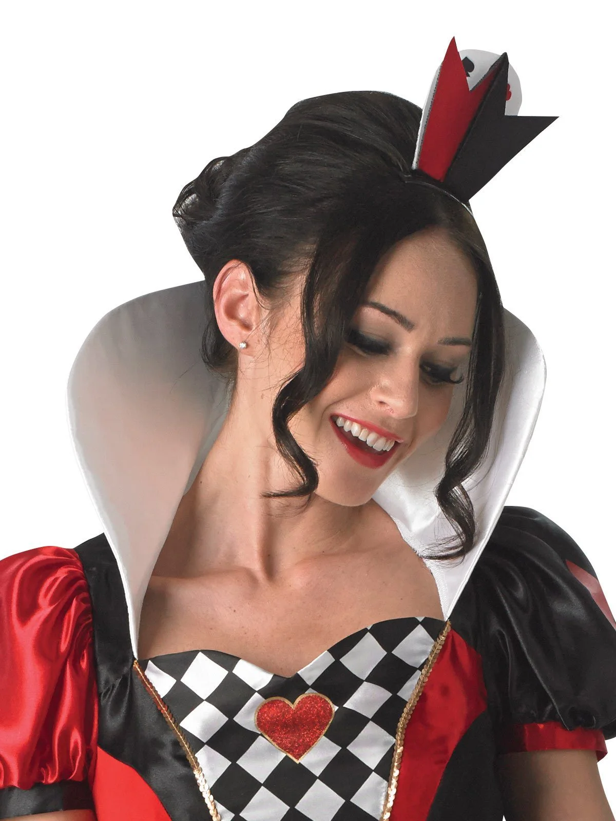Queen Of Hearts Red Costume For Adults - Disney Alice In Wonderland - Image 2