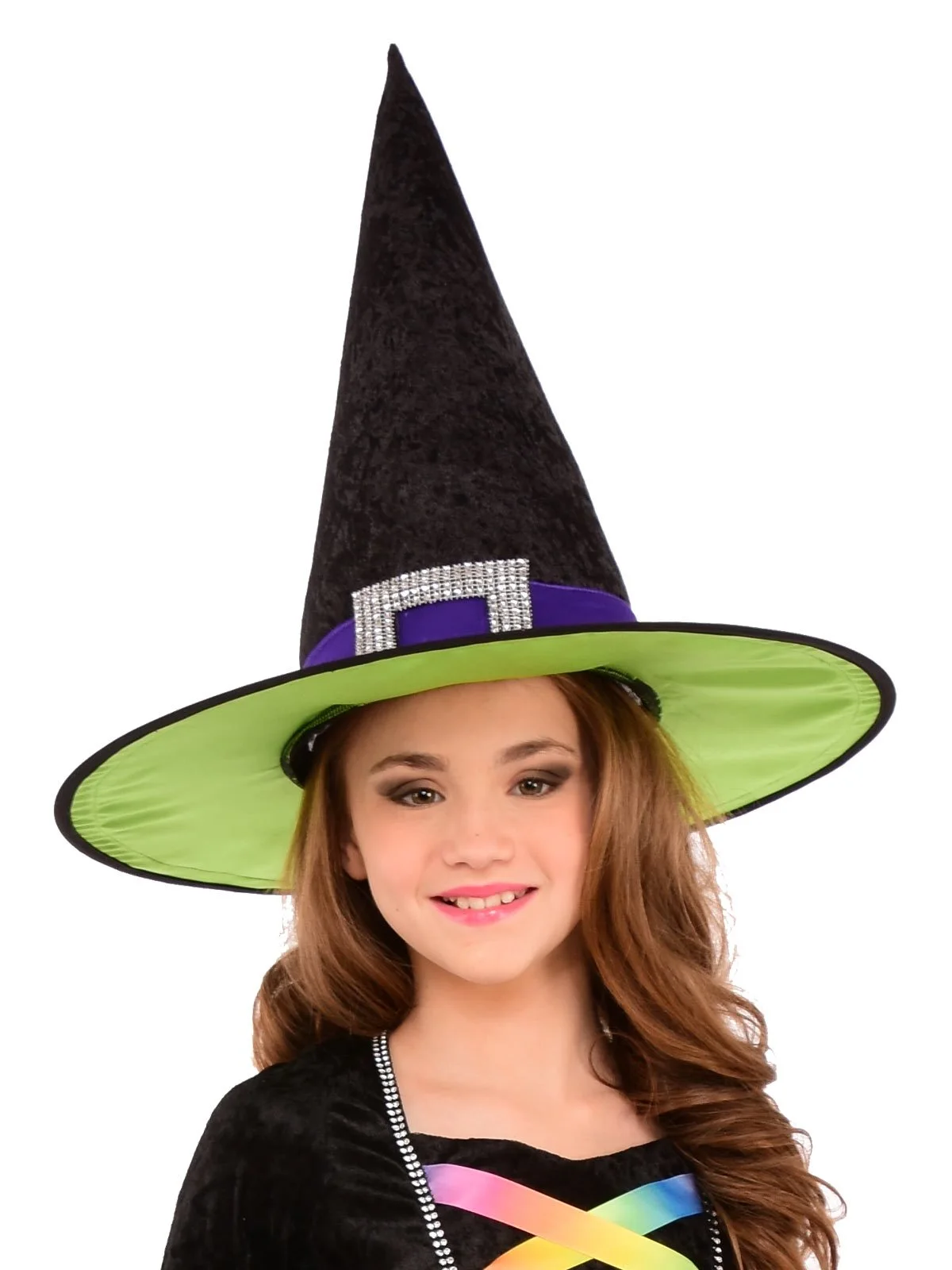 Rainbow Witch Costume For Kids - Image 2