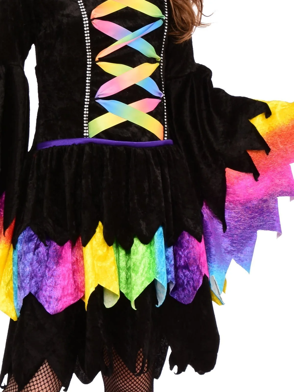 Rainbow Witch Costume For Kids - Image 3