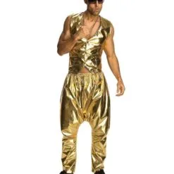 Rapper Gold Parachute Adult Pants